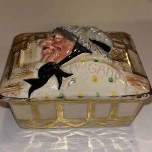 Mrs Gamp Sandland Porcelain Trinket Jewlery Box